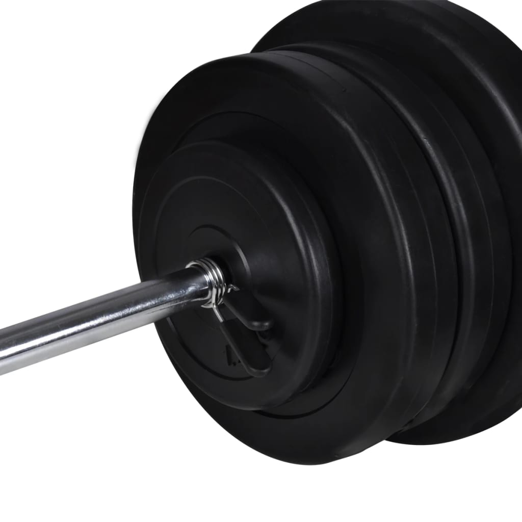 Banco De Entrenamiento Con Soporte De Pesas Y Mancuernas 60,5Kg