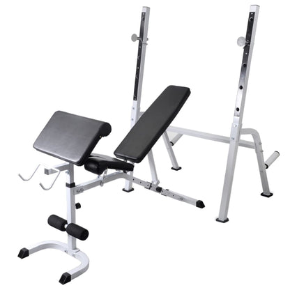 Banco De Entrenamiento Con Soporte De Pesas Y Mancuernas 60,5Kg