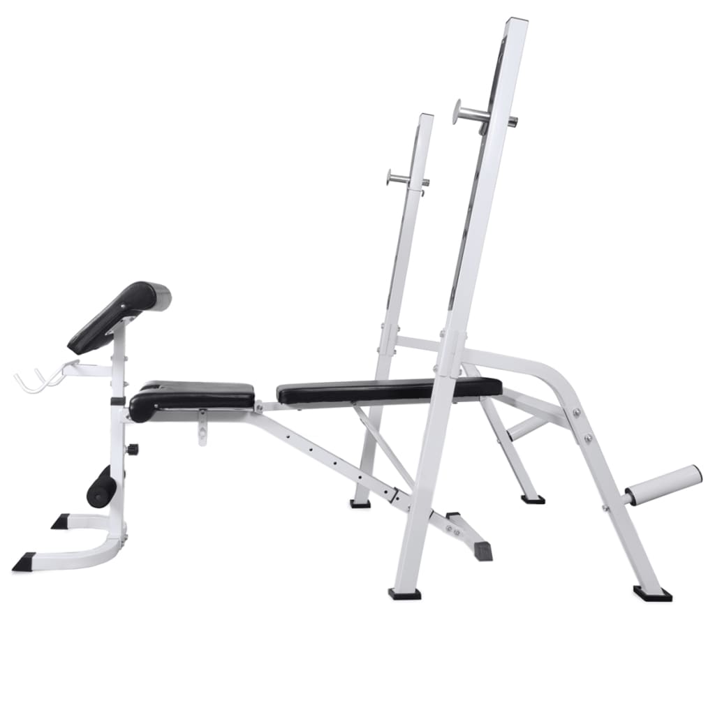 Banco De Entrenamiento Con Soporte De Pesas Y Mancuernas 60,5Kg