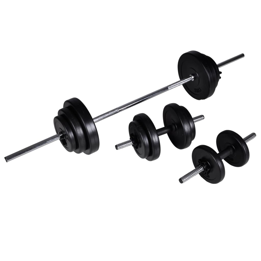 Banco De Musculación Barras Y Mancuernas 30,5 Kg