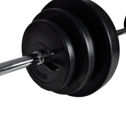 Banco De Musculación Barras Y Mancuernas 30,5 Kg