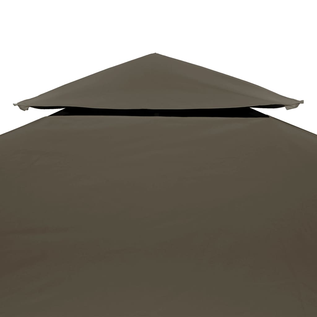 Toldo De Cenador 2 Niveles 310 G/M² 3X3 M Gris Topo