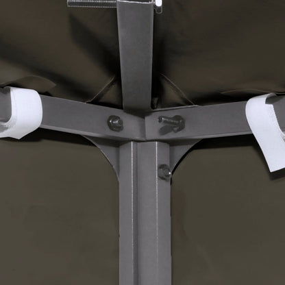 Toldo De Cenador 2 Niveles 310 G/M² 3X3 M Gris Topo
