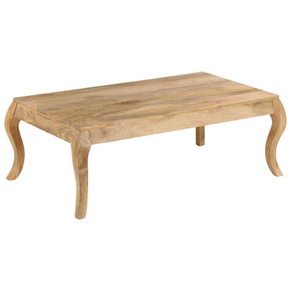 Mesa De Centro De Madera Maciza De Mango