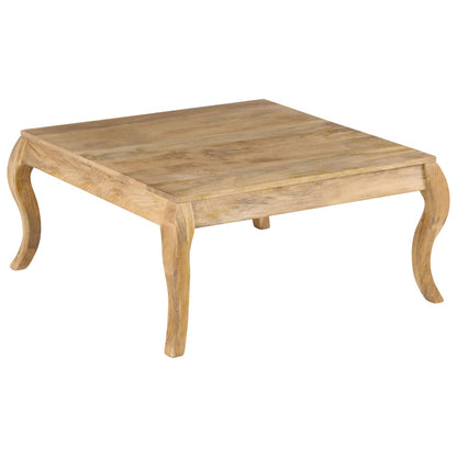 Mesa De Centro De Madera Maciza De Mango