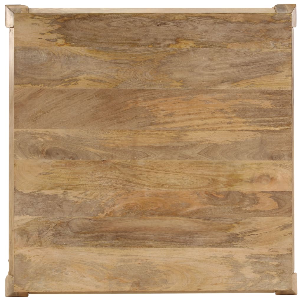 Mesa De Centro De Madera Maciza De Mango