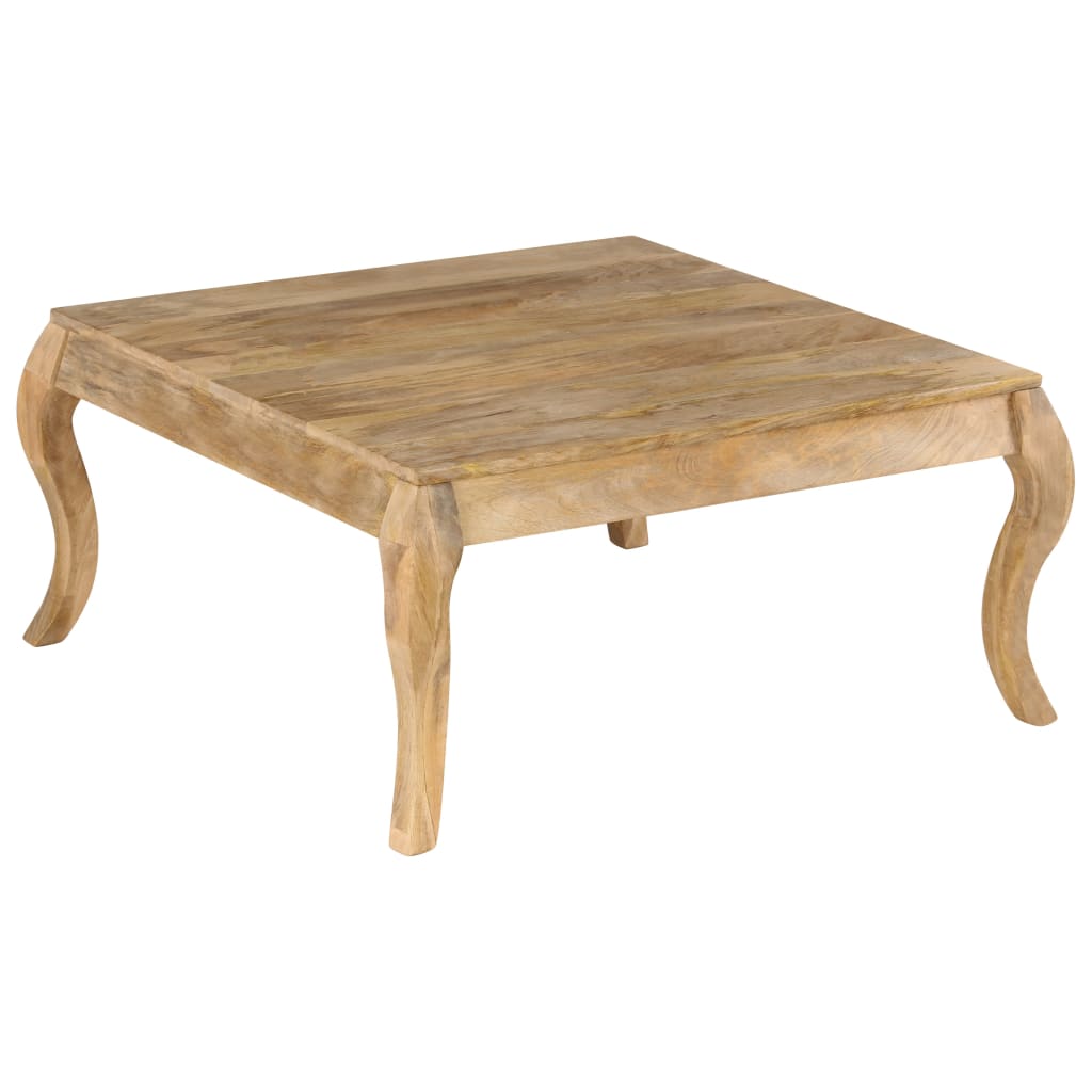 Mesa De Centro De Madera Maciza De Mango