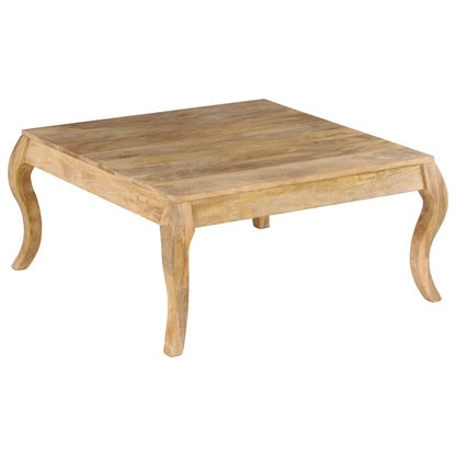 Mesa De Centro De Madera Maciza De Mango