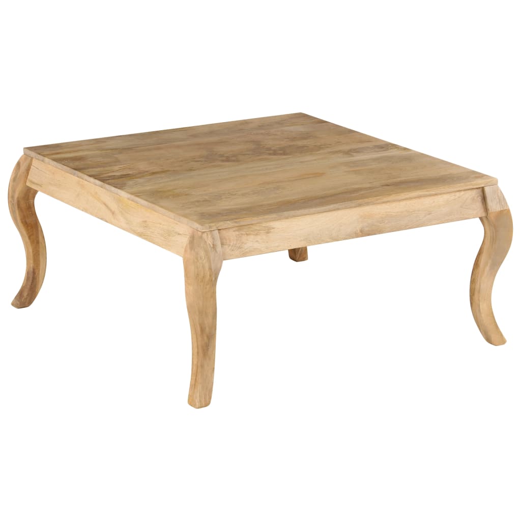 Mesa De Centro De Madera Maciza De Mango