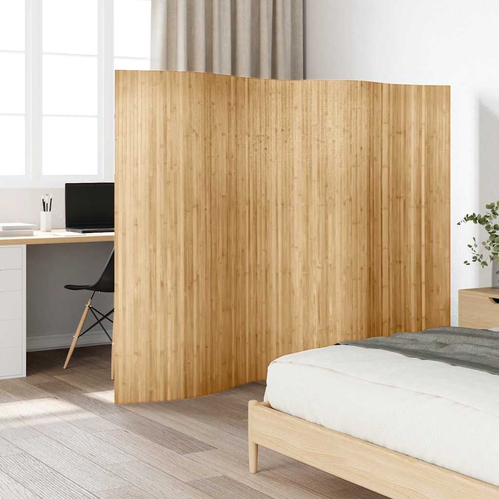 Biombo Divisor De Bambú Ancho Alto 165 Cm