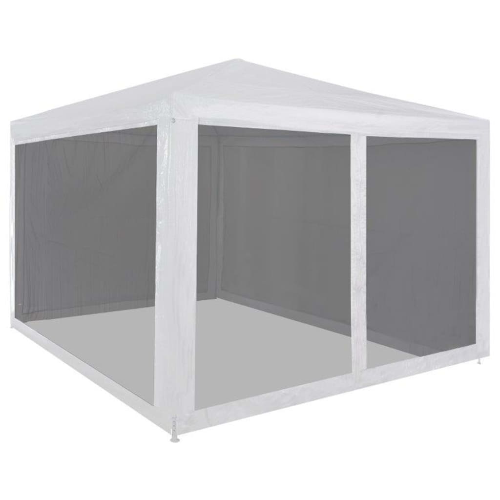 Carpa Para Fiestas 8 Paredes De Malla Hdpe Gris