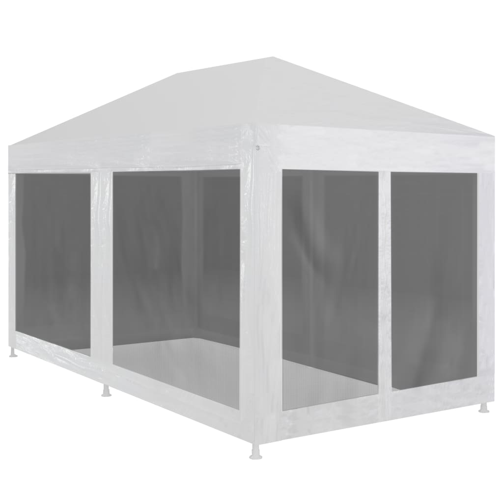 Carpa Para Fiestas 8 Paredes De Malla Hdpe Gris