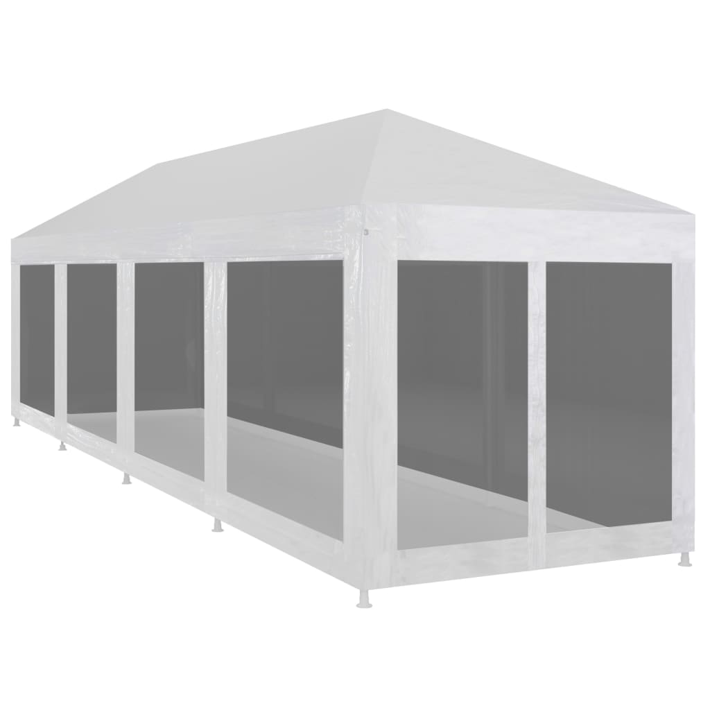 Carpa Para Fiestas 8 Paredes De Malla Hdpe Gris