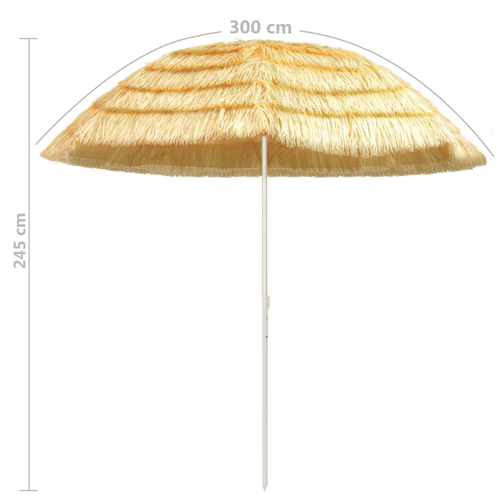 Sombrilla De Playa Estilo Hawaii Natural