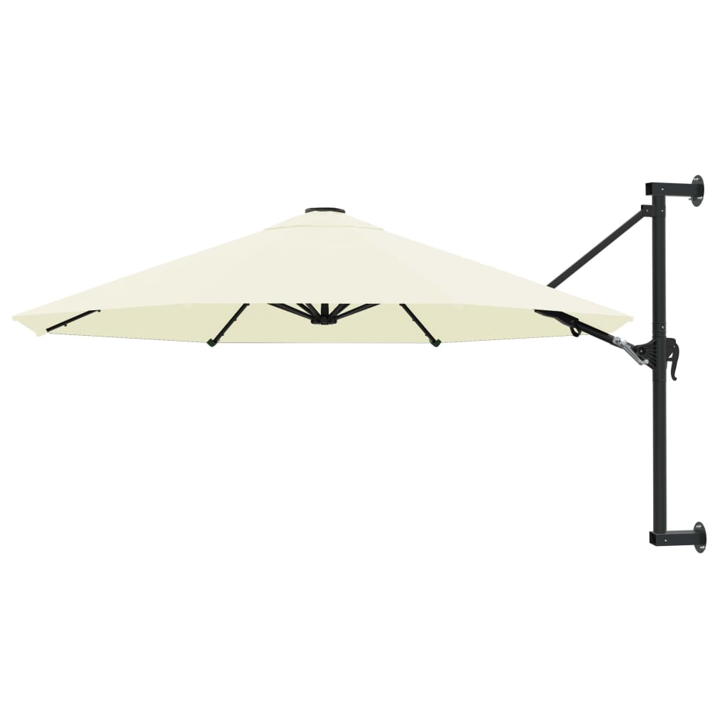 Sombrilla De Pared Con Barra De Metal 300 Cm