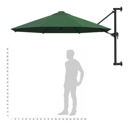 Sombrilla De Pared Con Barra De Metal 300 Cm