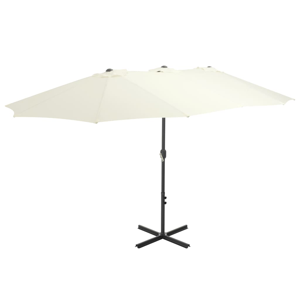 Sombrilla De Jardín Con Palo De Aluminio 460X270 Cm