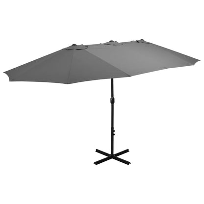 Sombrilla De Jardín Con Palo De Aluminio 460X270 Cm