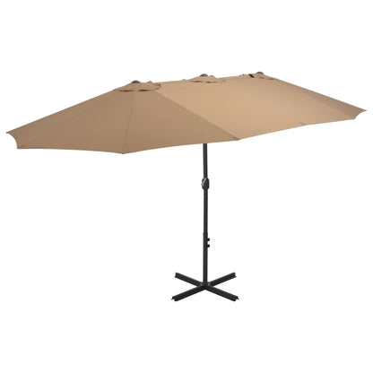 Sombrilla De Jardín Con Palo De Aluminio 460X270 Cm