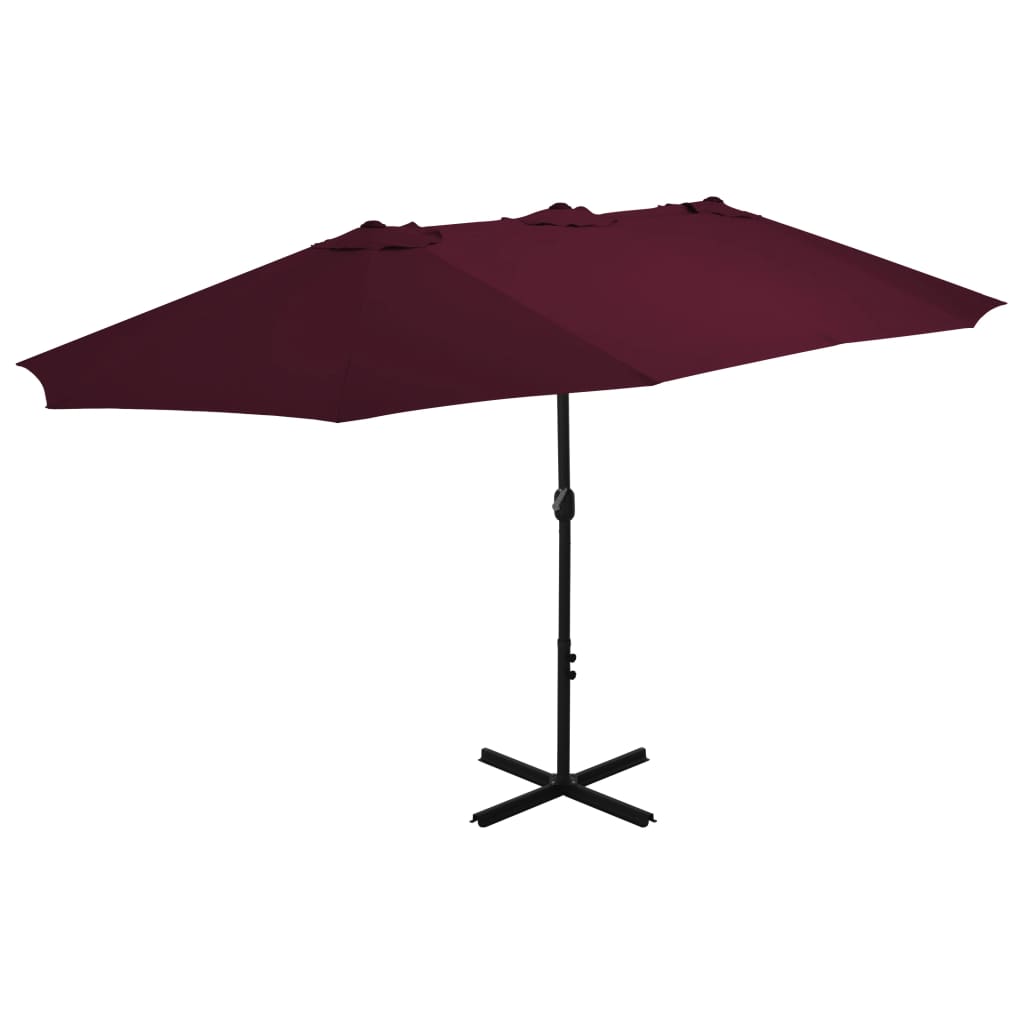 Sombrilla De Jardín Con Palo De Aluminio 460X270 Cm