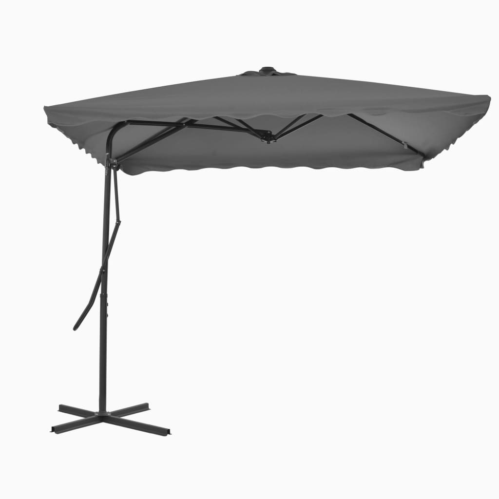 Sombrilla De Jardín Con Palo De Acero 250X250X230 Cm