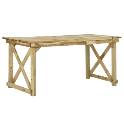 Mesa De Jardín De Madera