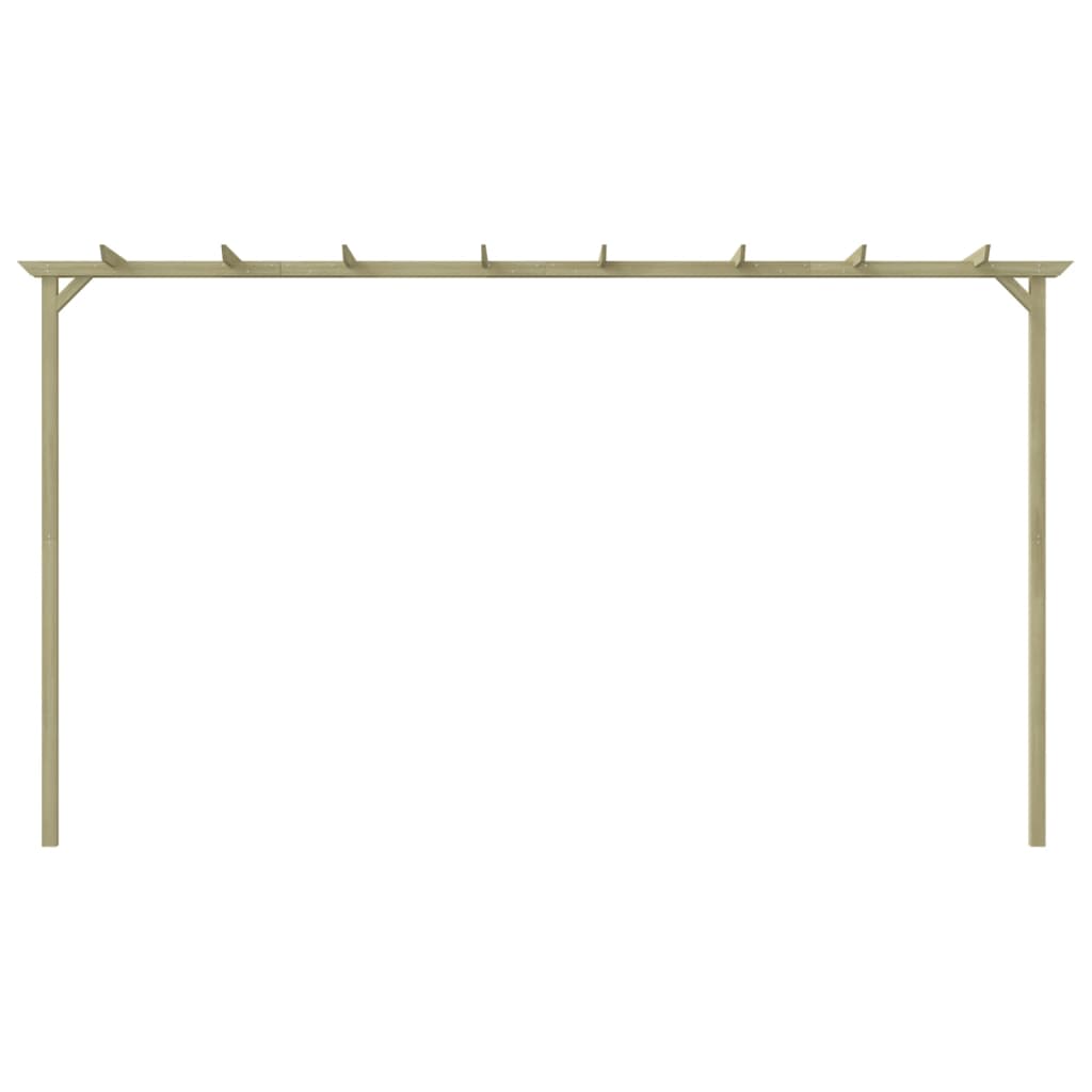Pérgola De Jardín Madera De Pino Impregnada 360X200X60 Cm