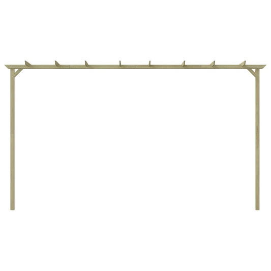 Pérgola De Jardín Madera De Pino Impregnada 360X200X60 Cm