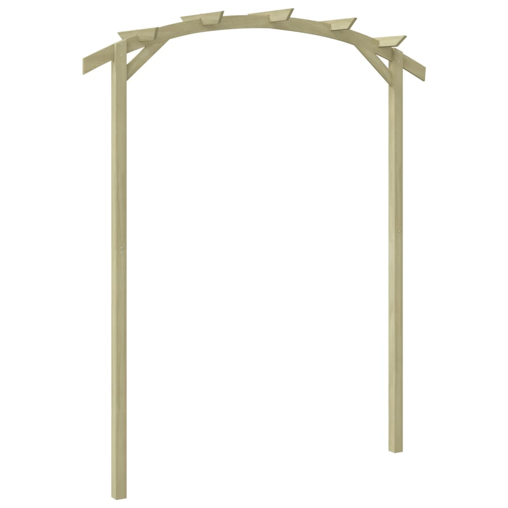 Pérgola De Jardín Madera De Pino Impregnada 180X210X40 Cm