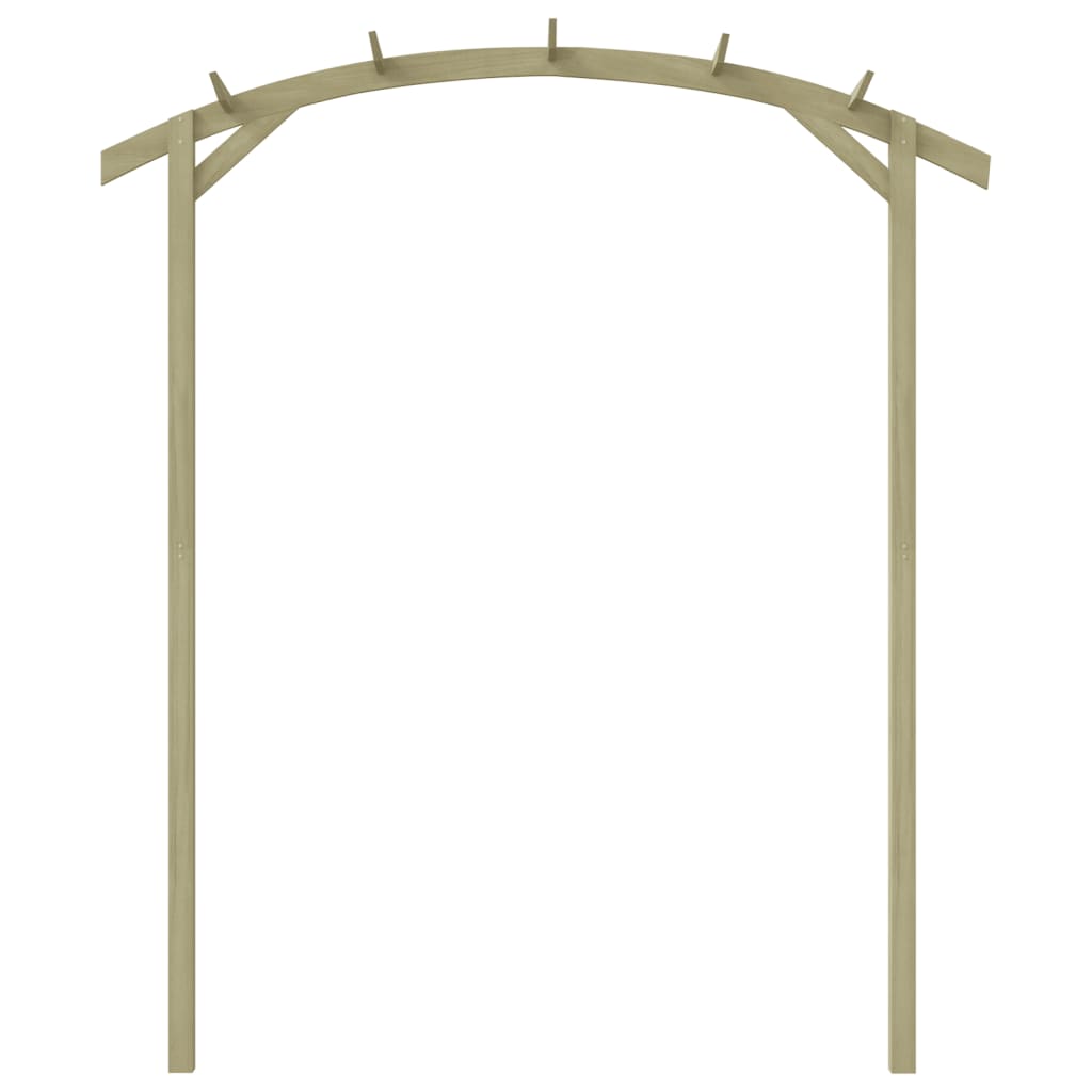 Pérgola De Jardín Madera De Pino Impregnada 180X210X40 Cm