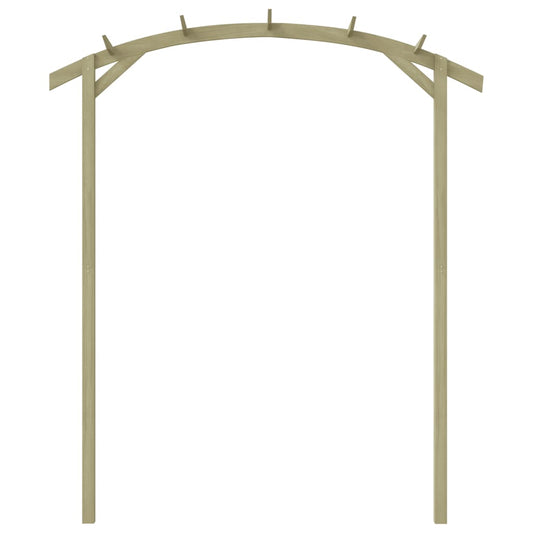 Pérgola De Jardín Madera De Pino Impregnada 180X210X40 Cm