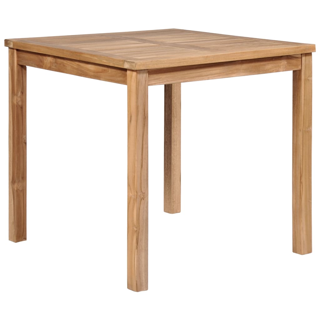 Mesa De Comedor De Jardín Madera Maciza De Teca