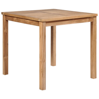 Mesa De Comedor De Jardín Madera Maciza De Teca