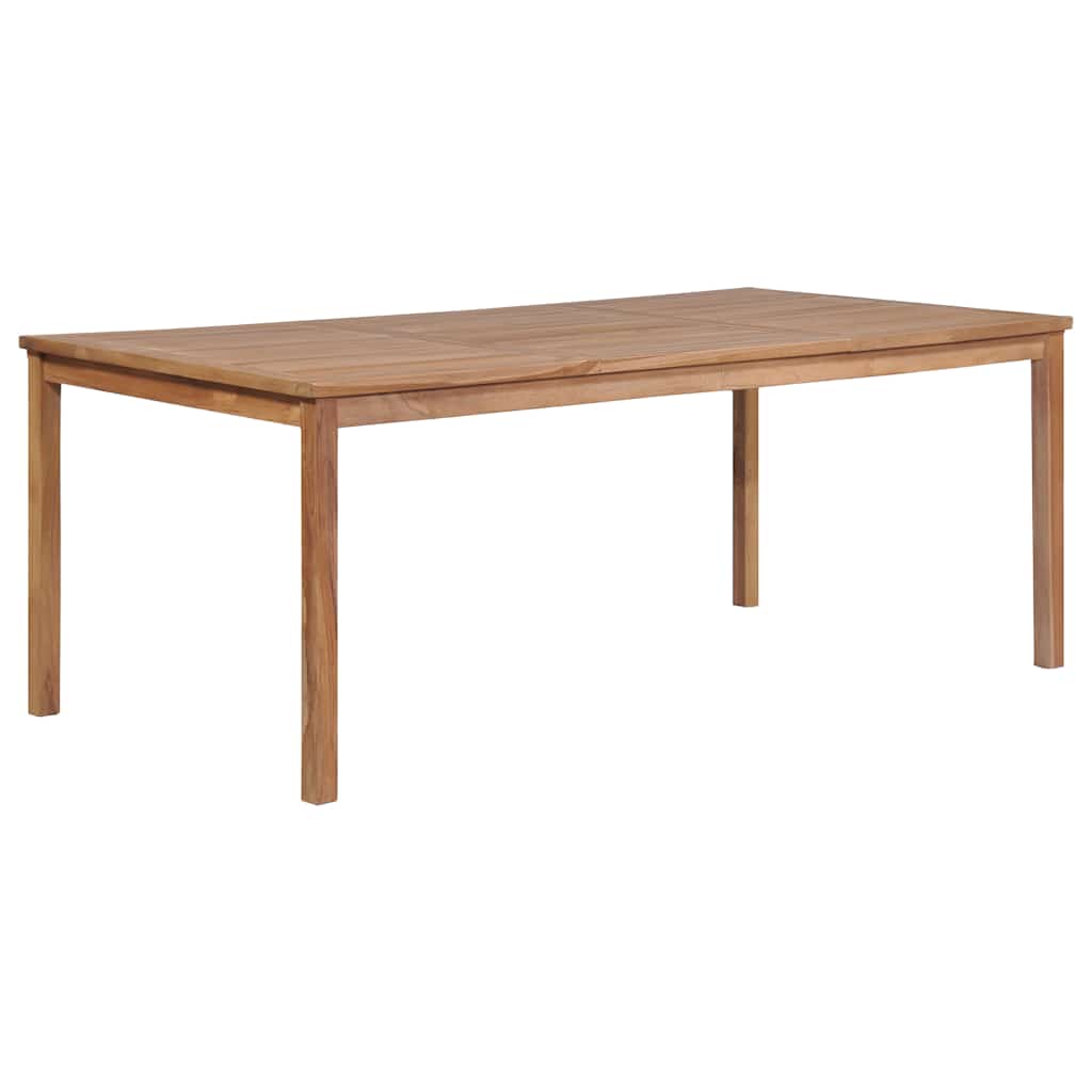Mesa De Comedor De Jardín Madera Maciza De Teca