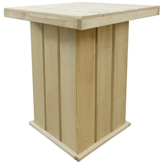 Mesa De Bar De Madera De Pino Impregnada