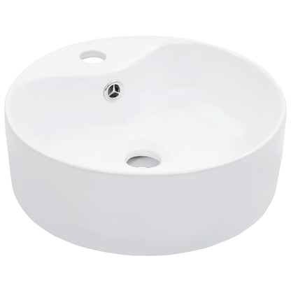 Lavabo Con Rebosadero 36X13 Cm Cerámica