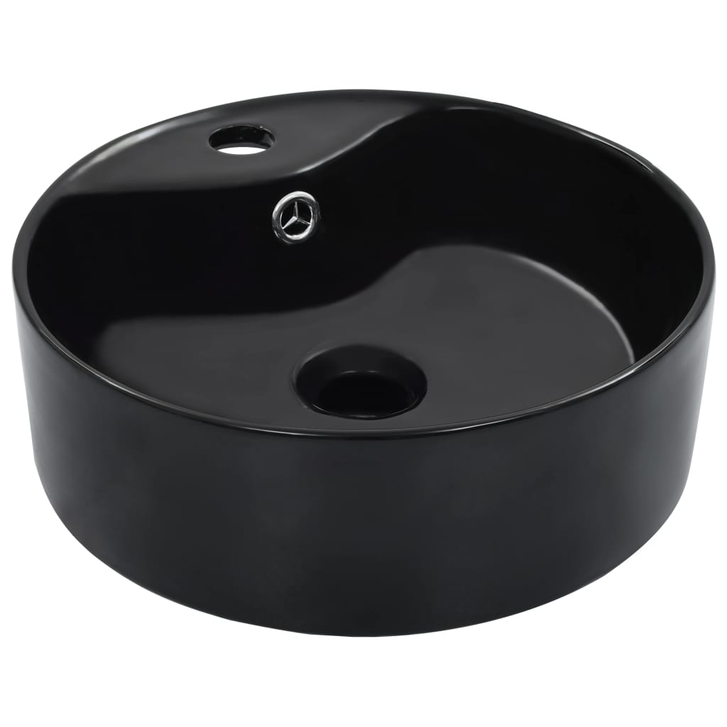 Lavabo Con Rebosadero 36X13 Cm Cerámica