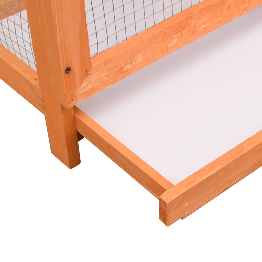 Jaula Para Pájaros Madera Maciza Pino Y Abeto 125,5X59,5X164 Cm