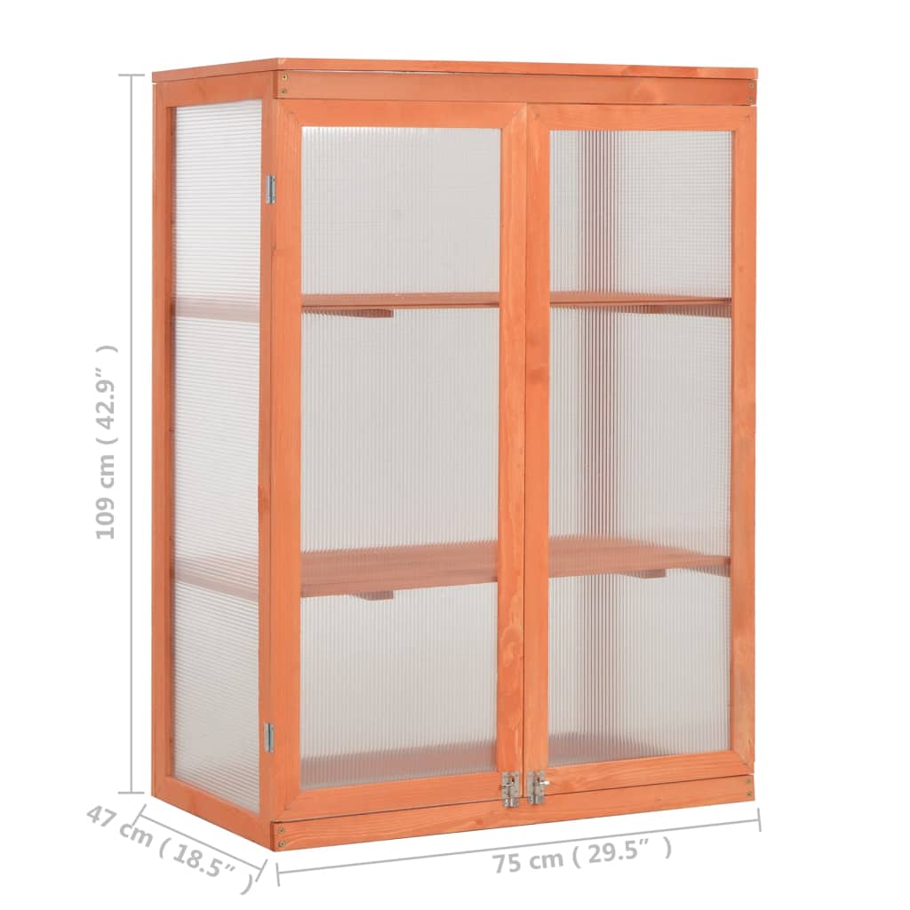 Invernadero De Madera 75X47X109 Cm