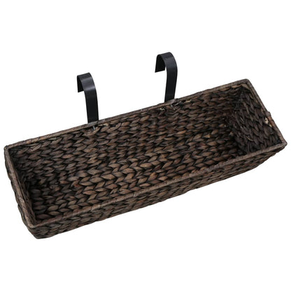 Conjunto De Jardineras 2 Unidades Jacinto De Agua Marrón