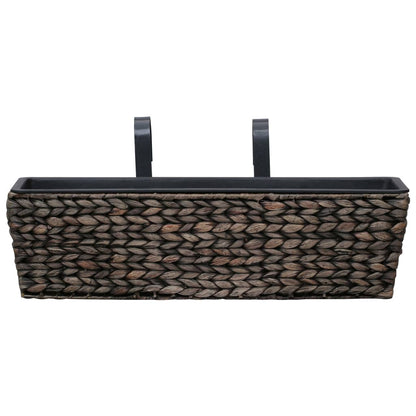Conjunto De Jardineras 2 Unidades Jacinto De Agua Marrón