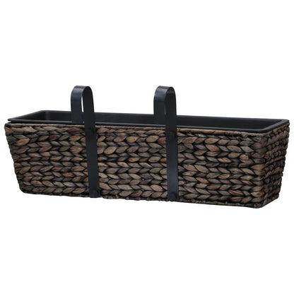 Conjunto De Jardineras 2 Unidades Jacinto De Agua Marrón