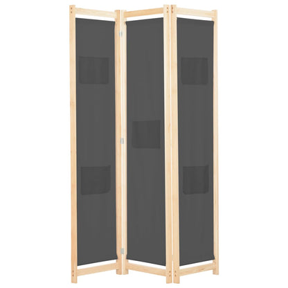 Biombo Divisor 5 Paneles De Tela 200X170X4 Cm