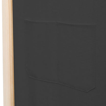 Biombo Divisor 5 Paneles De Tela 200X170X4 Cm
