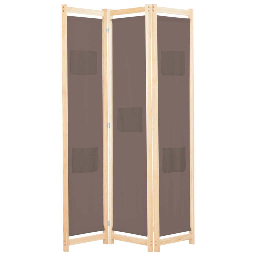 Biombo Divisor 5 Paneles De Tela 200X170X4 Cm