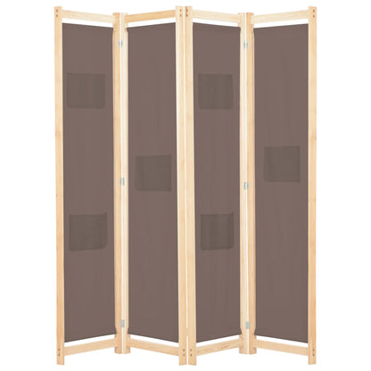 Biombo Divisor 5 Paneles De Tela 200X170X4 Cm