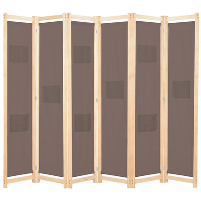Biombo Divisor 5 Paneles De Tela 200X170X4 Cm