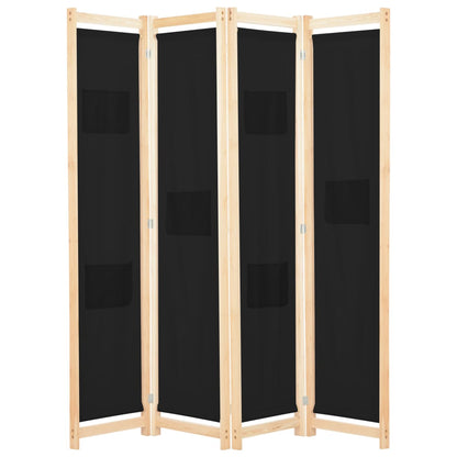 Biombo Divisor 5 Paneles De Tela 200X170X4 Cm