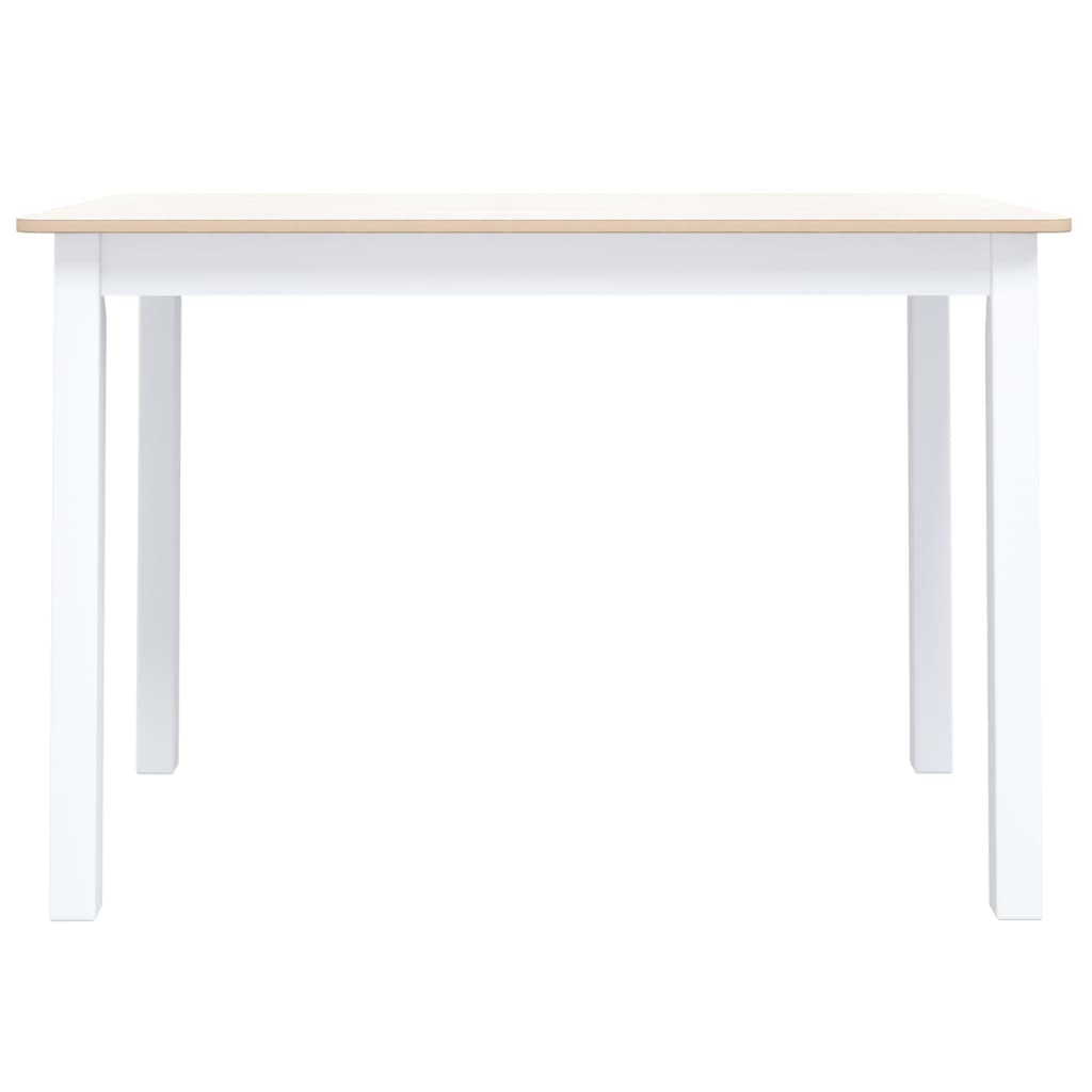 Mesa De Comedor Madera De Caucho 114X71X75 Cm
