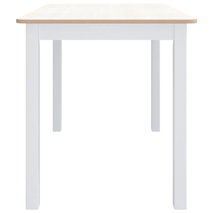 Mesa De Comedor Madera De Caucho 114X71X75 Cm